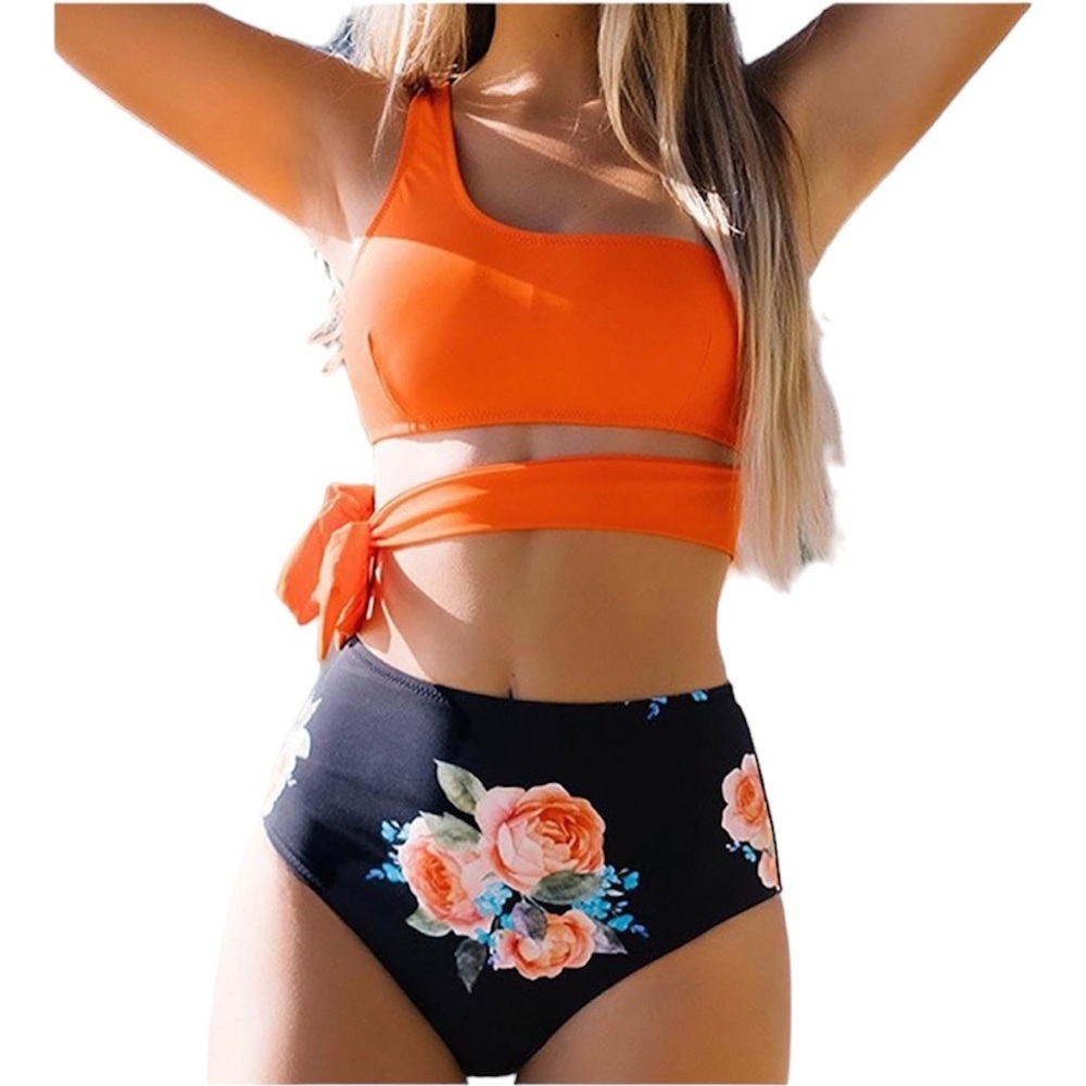 CUPSHE High Waisted Floral Bikini - Size XXL